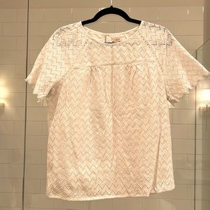 J.crew eyelet blouse.